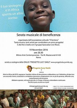ROMA- Serata musicale di beneficenza a favore del progetto “ Lucy smile Onlus”