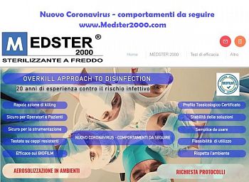 Coronavirus: la Euro Trading S.r.l propone "MEDSTER 2000®", virucida per il trattamento e la disinfezione di alto livello.