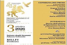 Premio Federico II 2026: A Melfi il riconoscimento alle Eccellenze Lucane