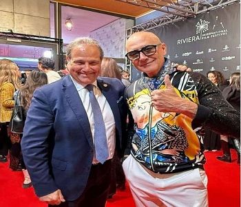 Cinzia Diddi firma il look simbolo di Fabrice Pascal leader dei Rockets del Riviera International Film Festival 2025