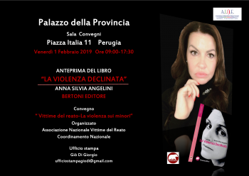 1/02/2019 Perugia: anteprima del libro “La violenza Declinata” di Anna Silvia Angelini